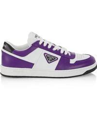 prada sneakers men on feet|purple Prada sneakers for men.